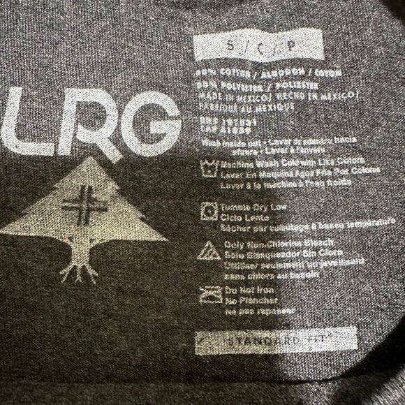 LRG Lifted Research‎ Group Mens Size S Charcoal Gray Heather Stack Graphic Shirt - Picture 4 of 4